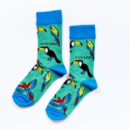 Bare Kind Adult Bamboo Socks - Save the Toucans