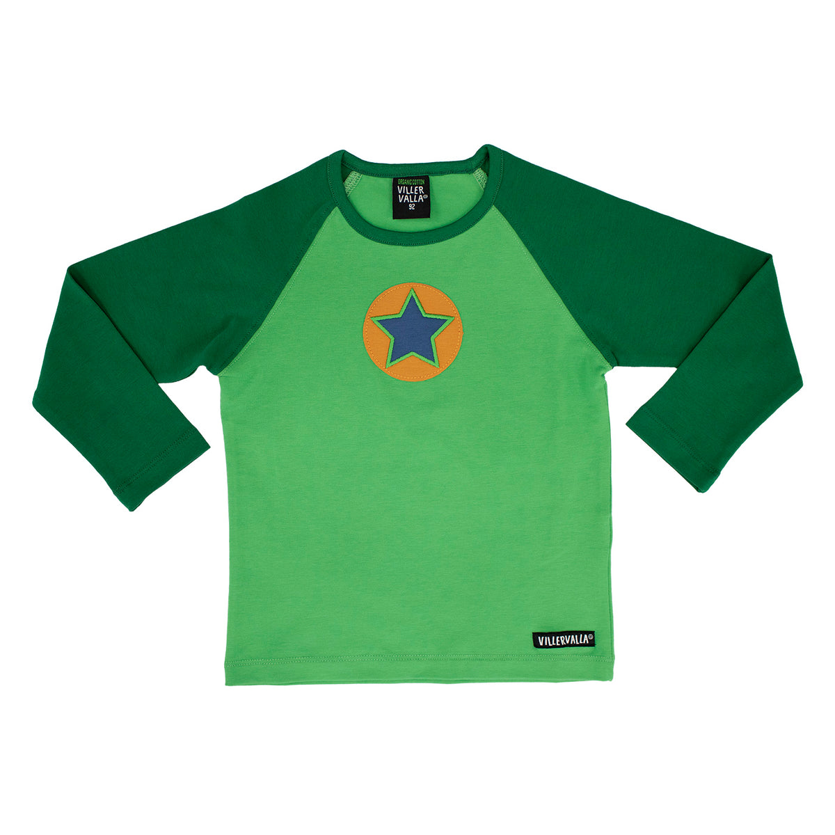 Villervalla T-Shirt Long Sleeve - Solid Basics Dark Leaf/Leaf