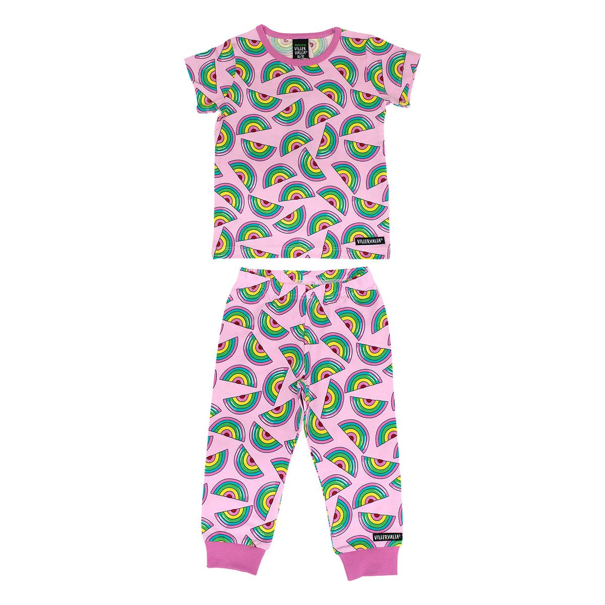 Villervalla T-Shirt & Trousers Set - Rainbow Light Petunia