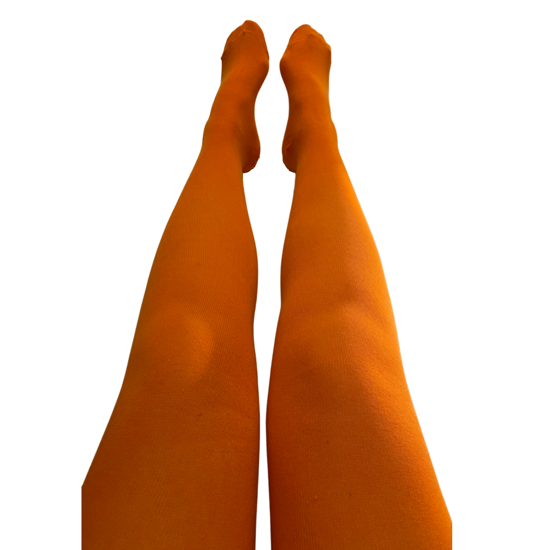 Slugs & Snails Adult Tights - Colour Block - Sunrise Orange
