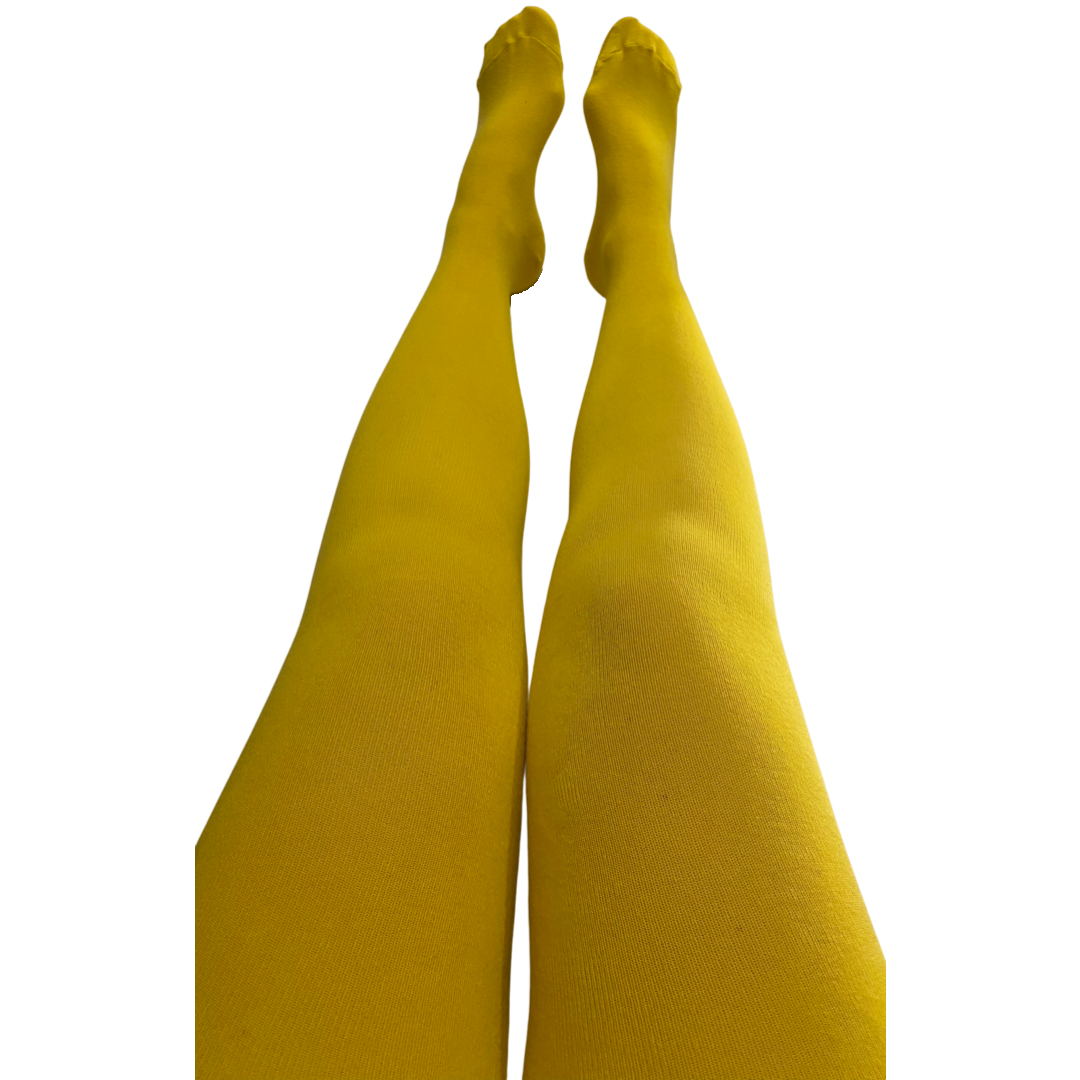 Slugs & Snails Adult Tights - Colour Block - Sunshine Yellow