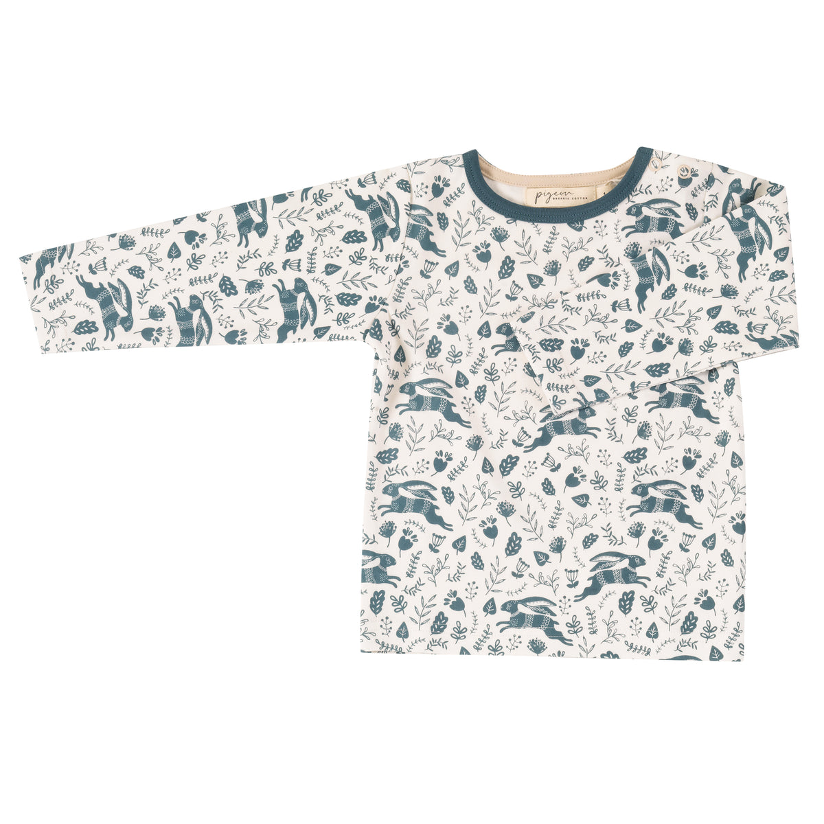 Pigeon Top Long Sleeve - Hares Teal