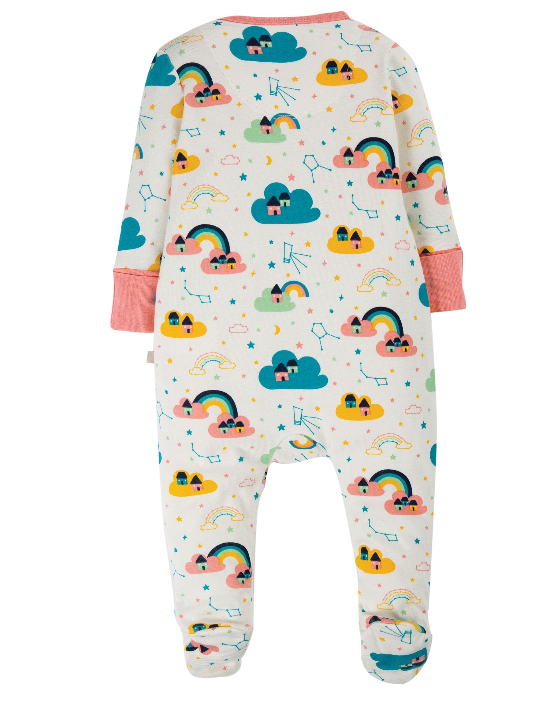 New Release Frugi Zipped Babygrow Above The Stars - The Thrifty Stork