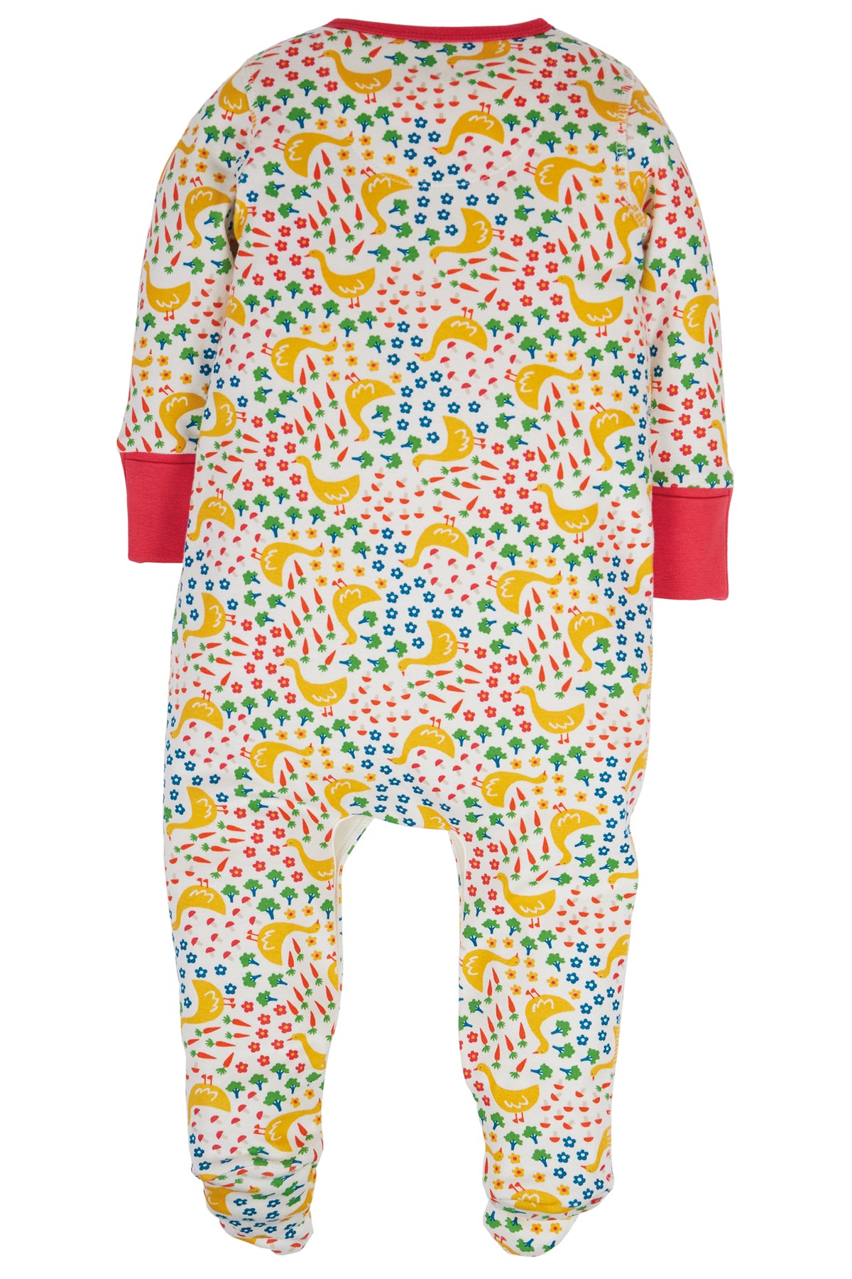 Frugi Lovely Babygrow - Lovely Springtime Geese