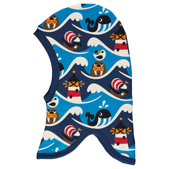 Maxomorra Balaclava Velour - Ocean