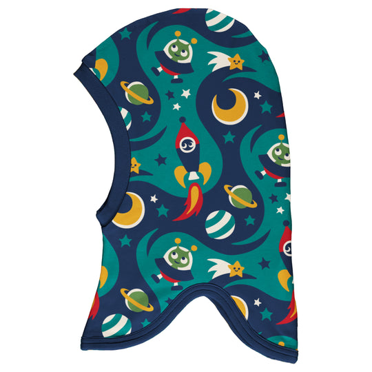 Maxomorra Balaclava Velour - Space