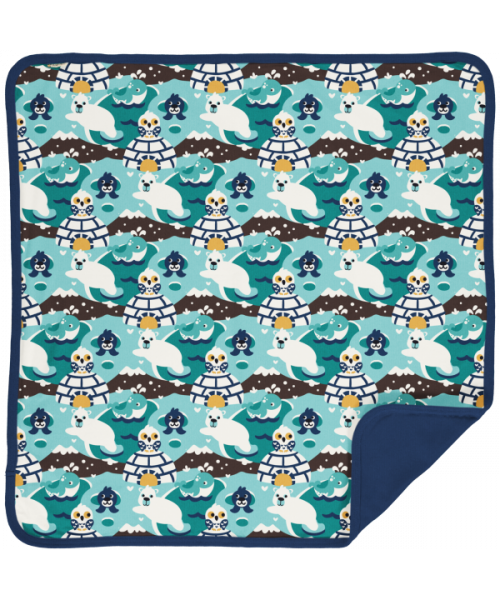 Maxomorra Blanket Velour - Arctic World