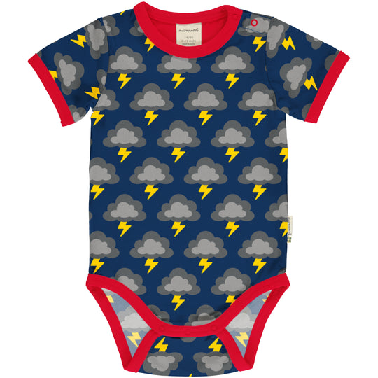 Maxomorra Body Short Sleeve - Classic Lightning