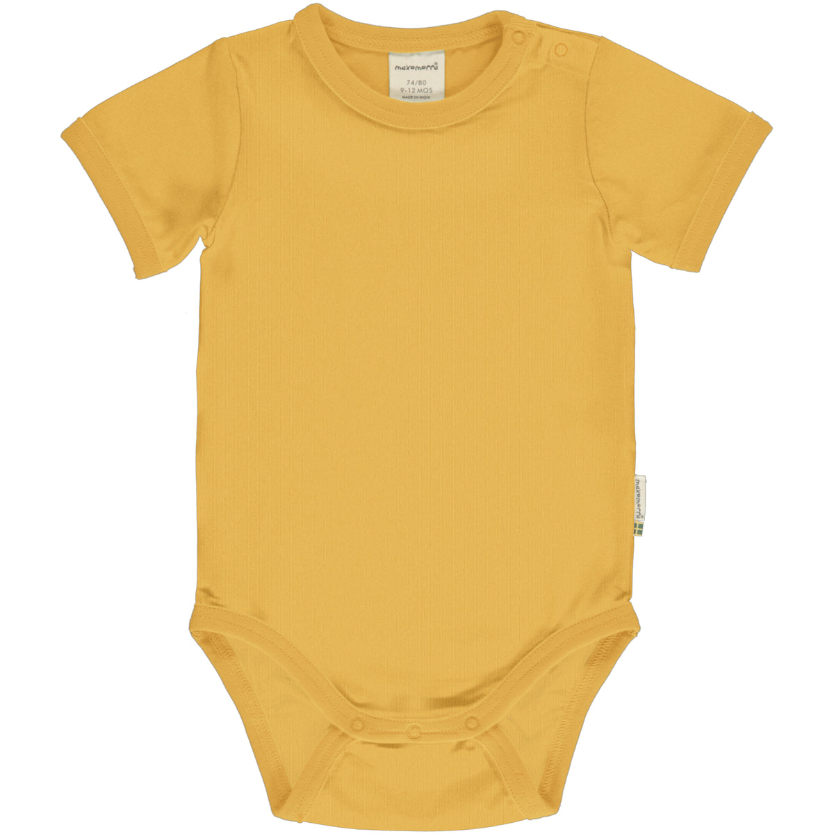 Maxomorra Body Short Sleeve - Solid Desert