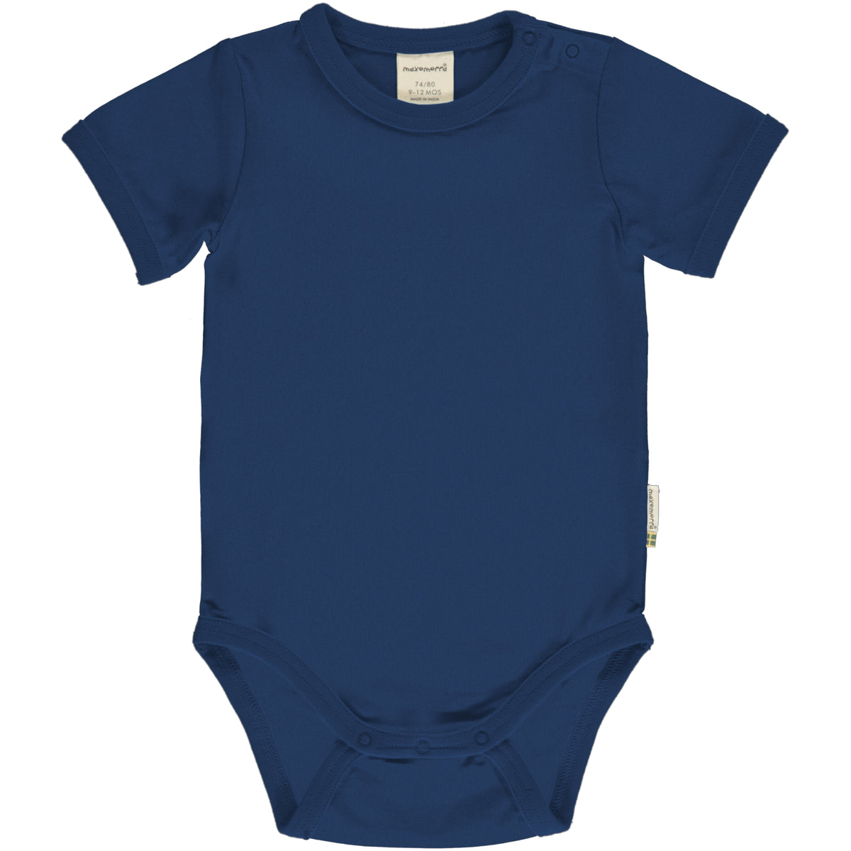 Maxomorra Body Short Sleeve - Solid Navy