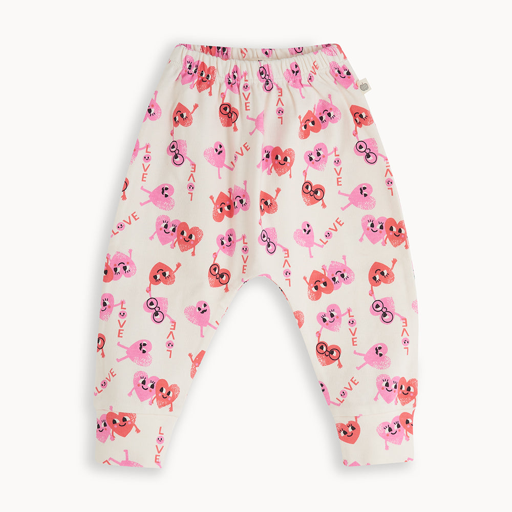 The Bonnie Mob Campbell Harem Trousers - Hearts