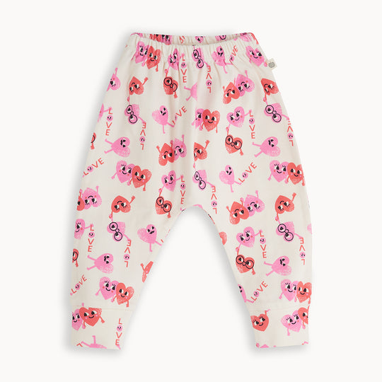 The Bonnie Mob Campbell Harem Trouser - Hearts