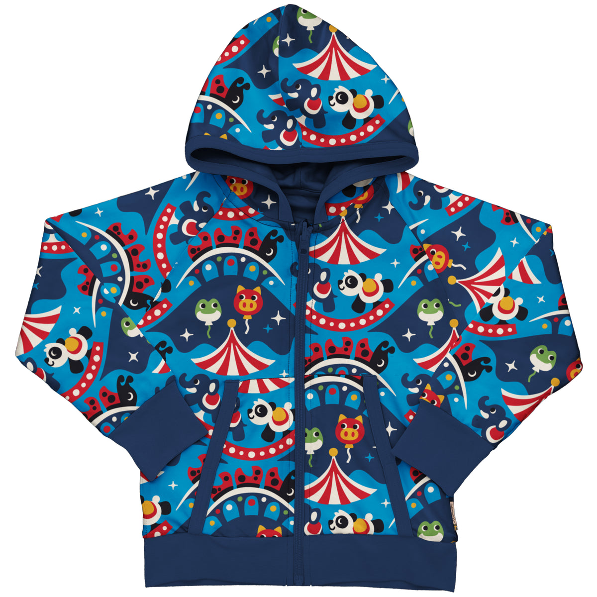Maxomorra Cardigan Hood Reversible - Fairground