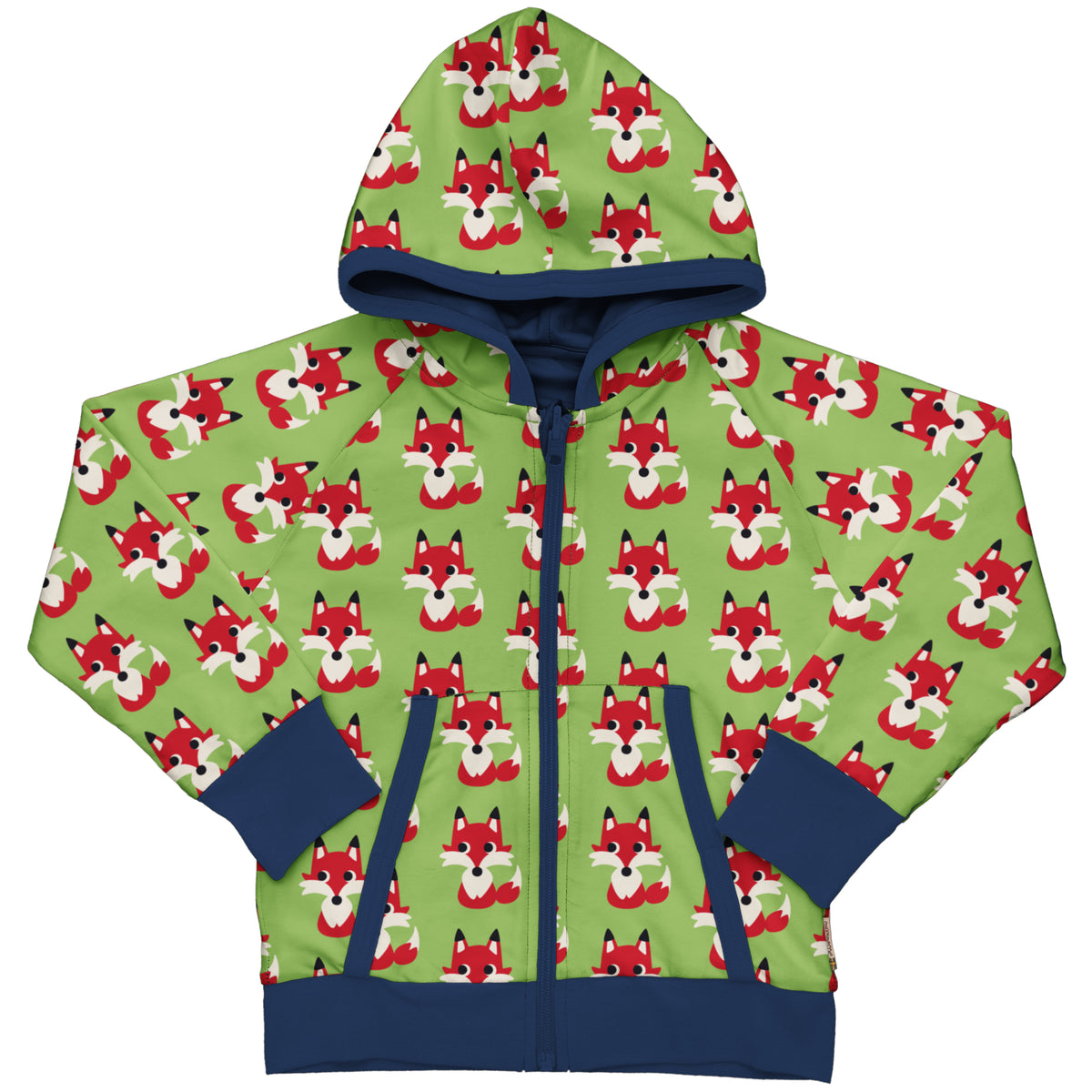 Maxomorra Cardigan Hood Reversible - Fox