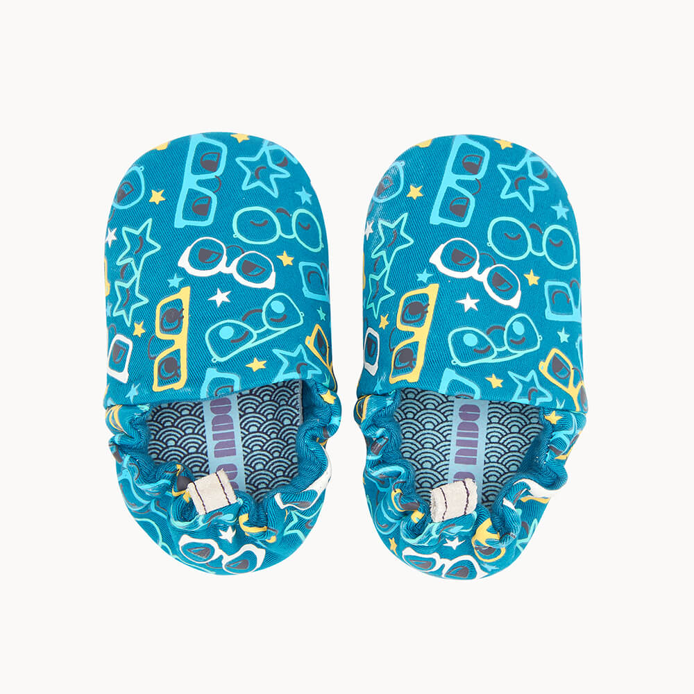 The Bonnie Mob Dancer Soft Sole Baby Shoe - Blue Sunnies