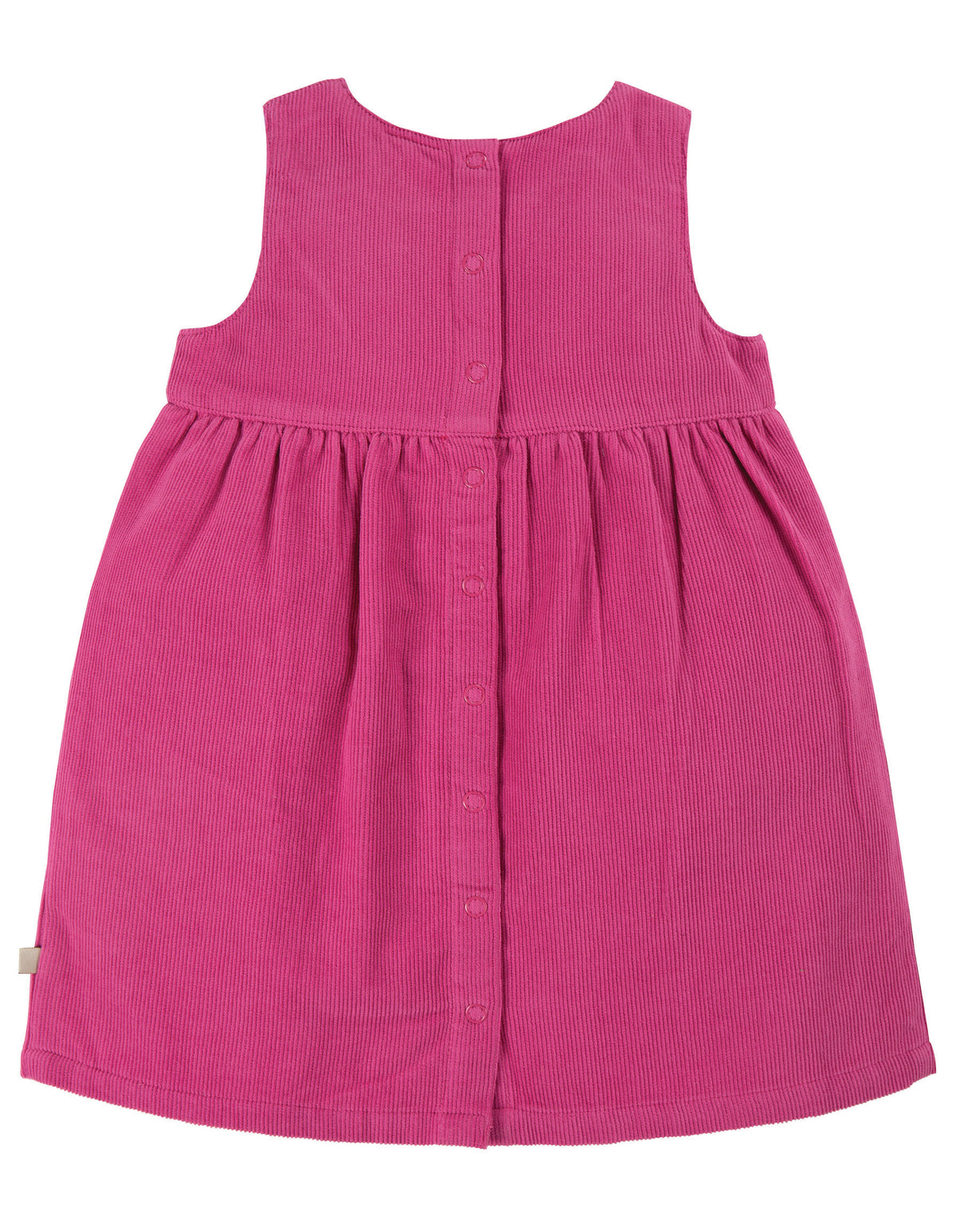 Frugi Lily Cord Dress Sleeveless - Foxglove Hedgehog
