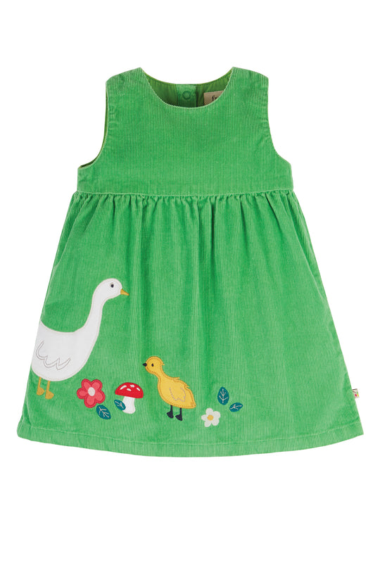 Frugi Lily Cord Dress - Fjord Green/Duck