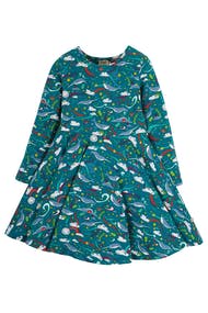 Frugi Sofia Skater Dress - Cosmic Wave