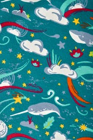 Frugi Sofia Skater Dress Long Sleeve - Cosmic Wave