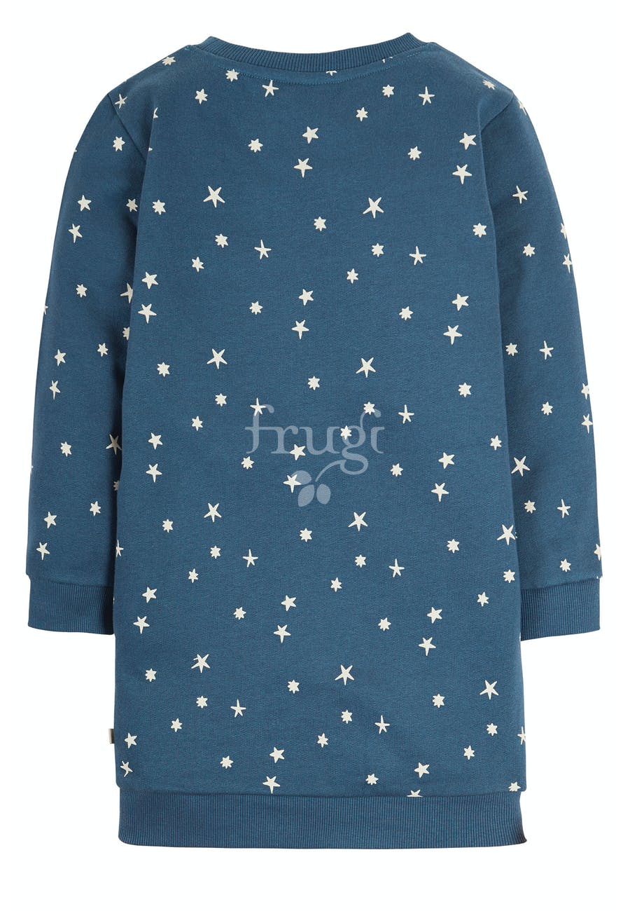 Frugi Eloise Jumper Dress Long Sleeve - Abisko Stars/Rainbow