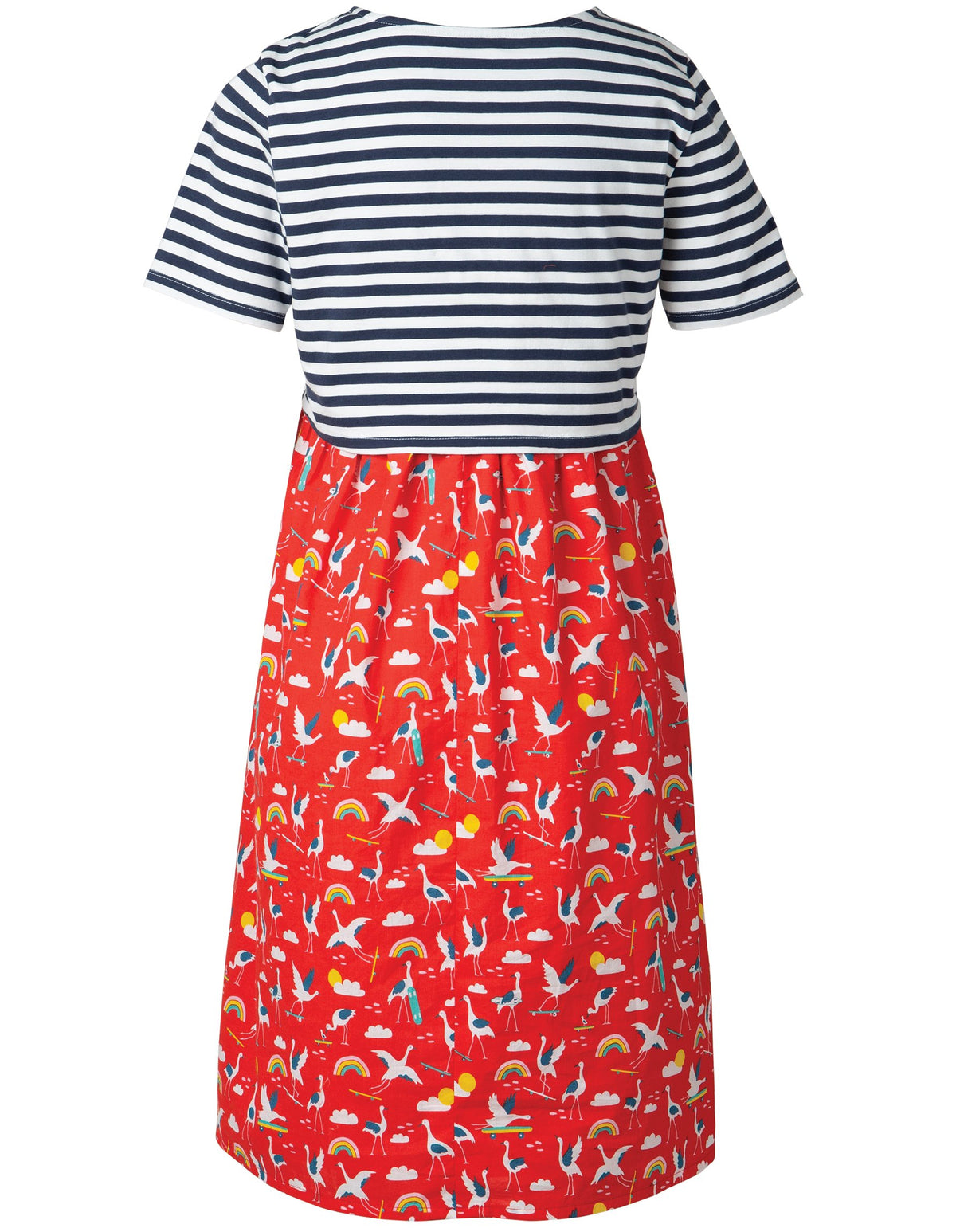 Frugi Hotchpotch Smock Dress Indigo Stripe