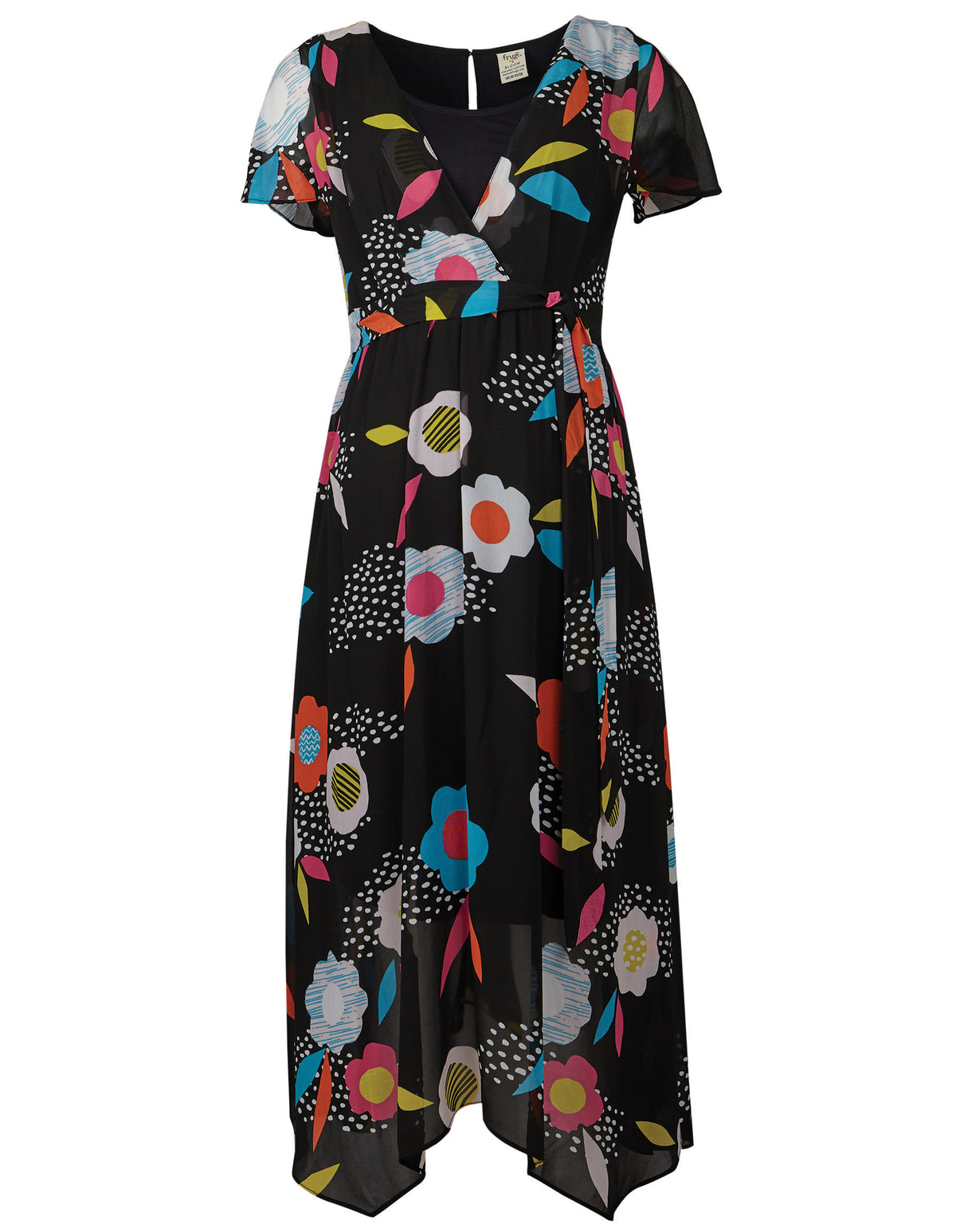 Frugi Adult Celeste Dress Short Sleeve - River Windflower