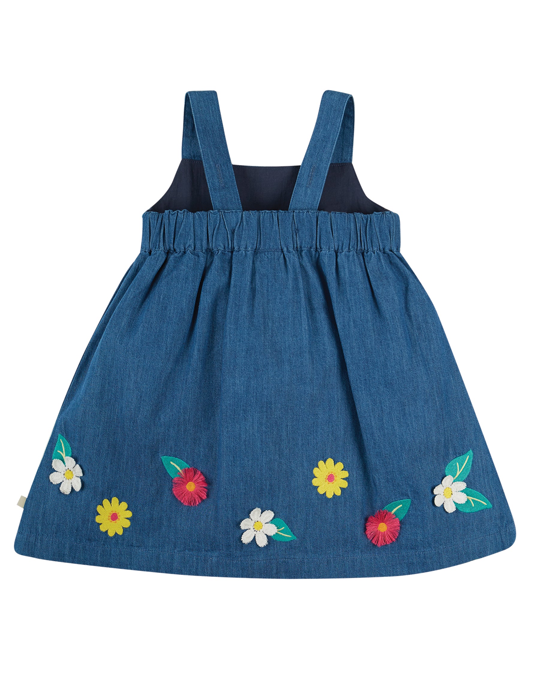 Frugi, Hallie Linen Dress, India Ink/Flowers