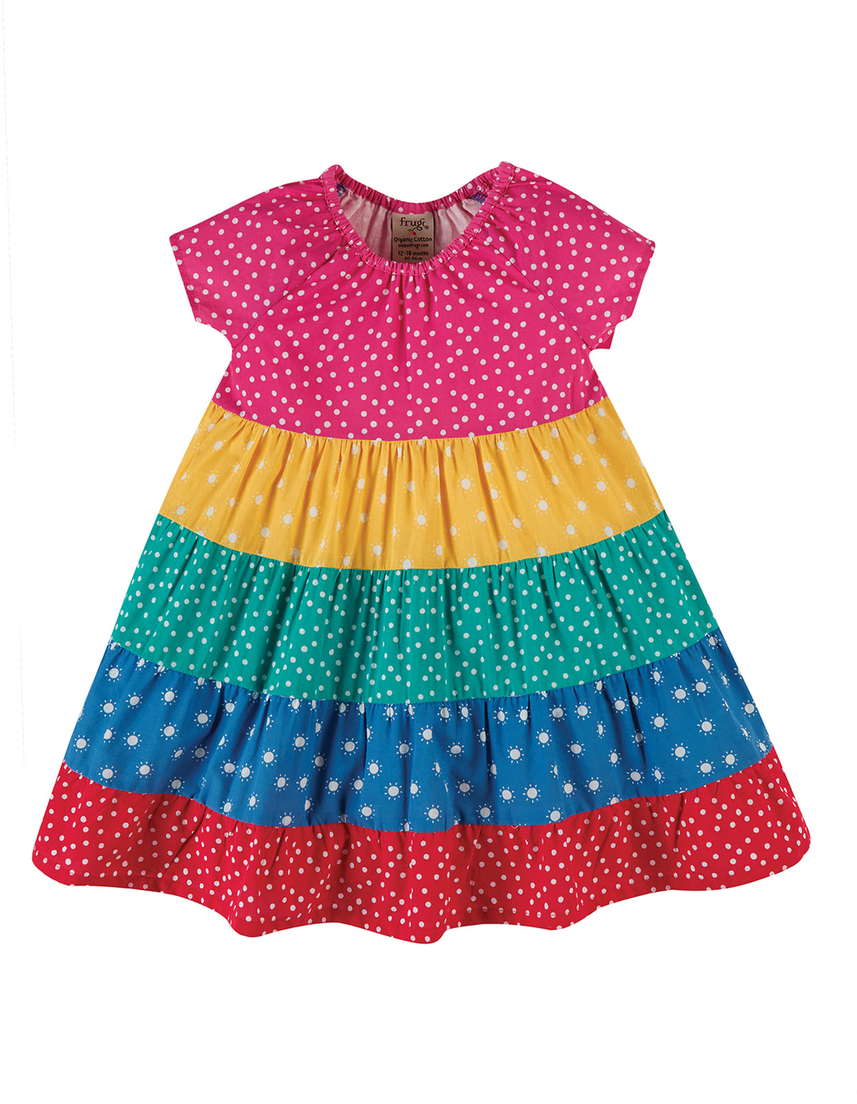 Frugi, Dorothy Twirly Dress, Rainbow