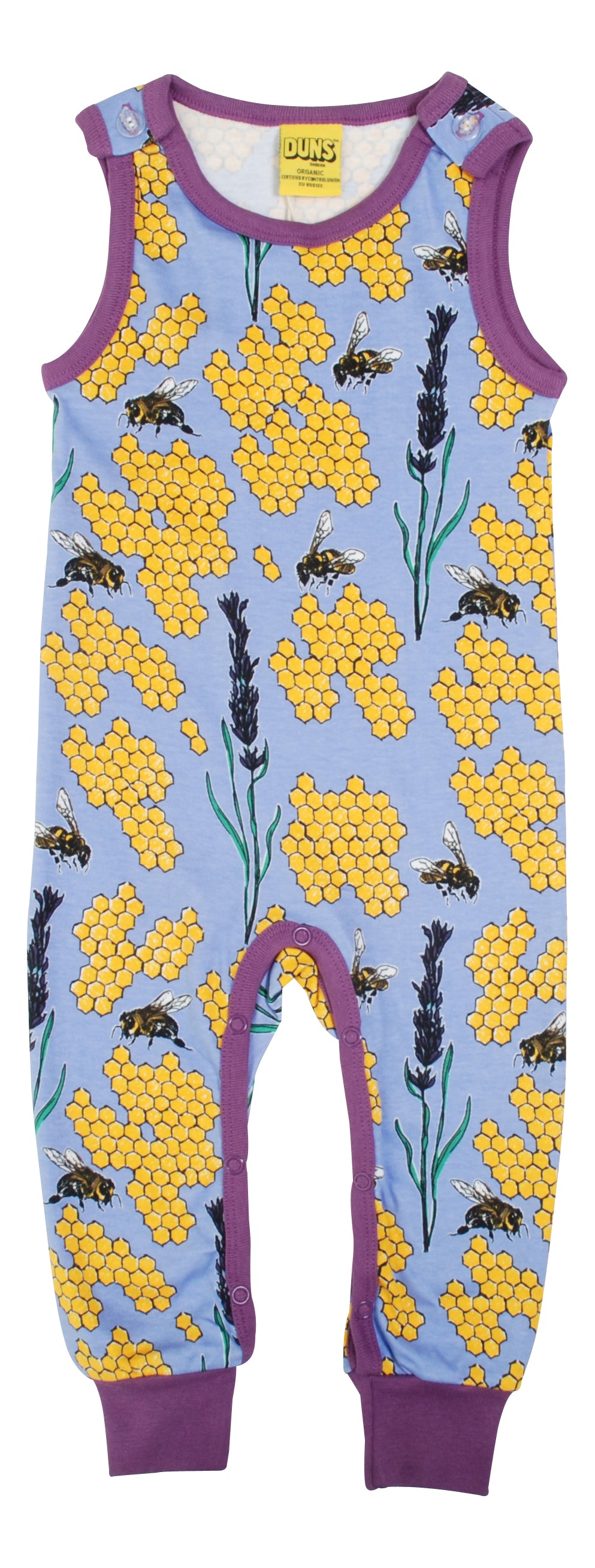 DUNS Sweden Dungarees - Bee Grape