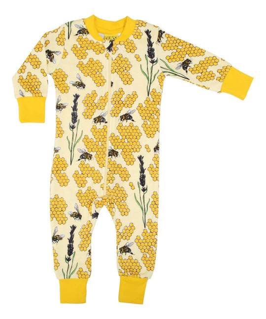 DUNS Sweden Zip Suit Bee - Yellow