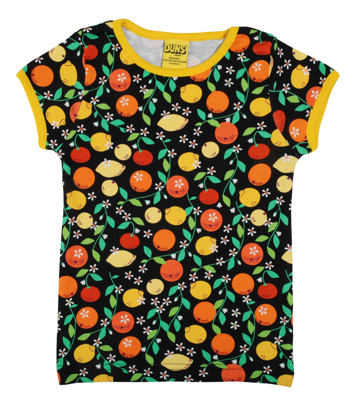 DUNS Sweden Top Short Sleeve - Citrus Black