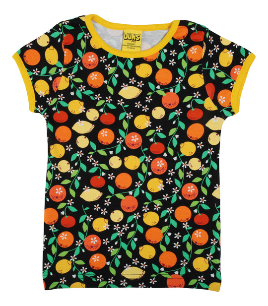 DUNS Sweden Short Sleeve Top Citrus - Black