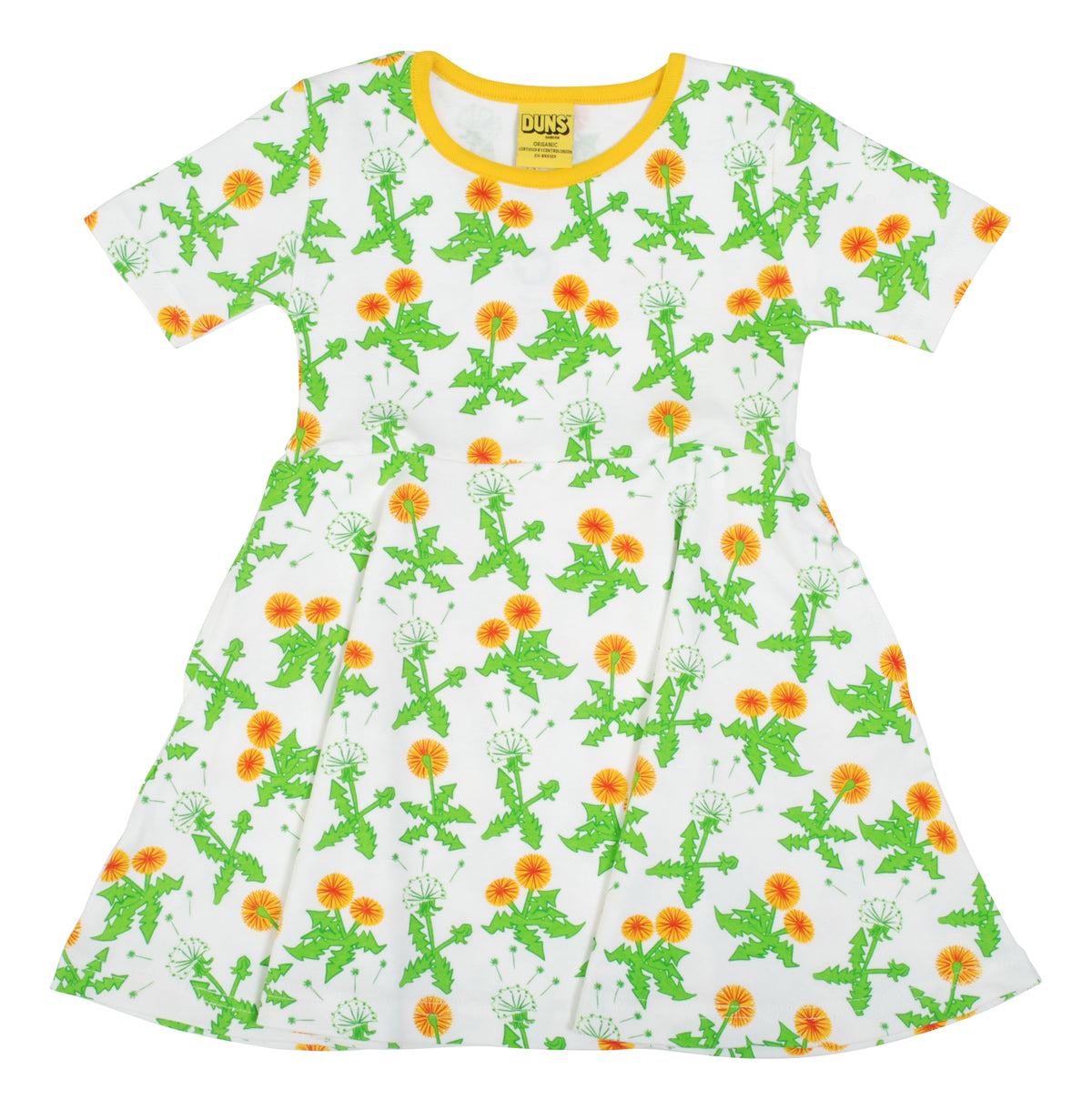 DUNS Sweden Skater Dress Short Sleeve - Dandelion