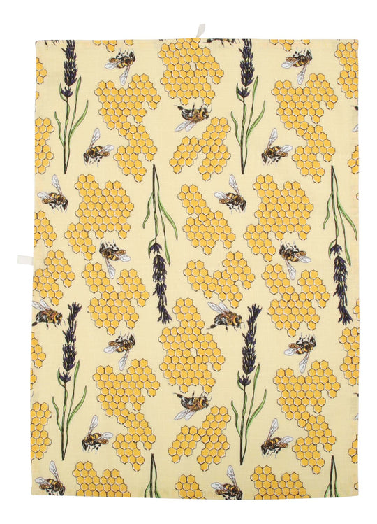 DUNS Sweden Cotton Linen Kitchen Towel Bee