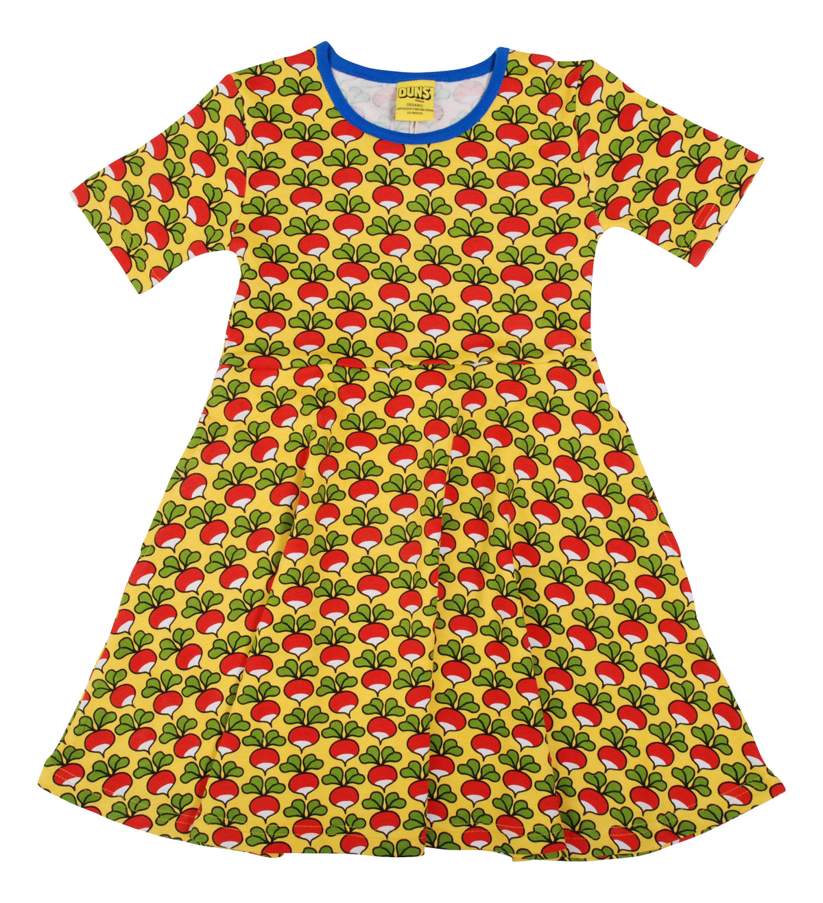DUNS Sweden Skater Dress Short Sleeve - Radish Lemon Chrome