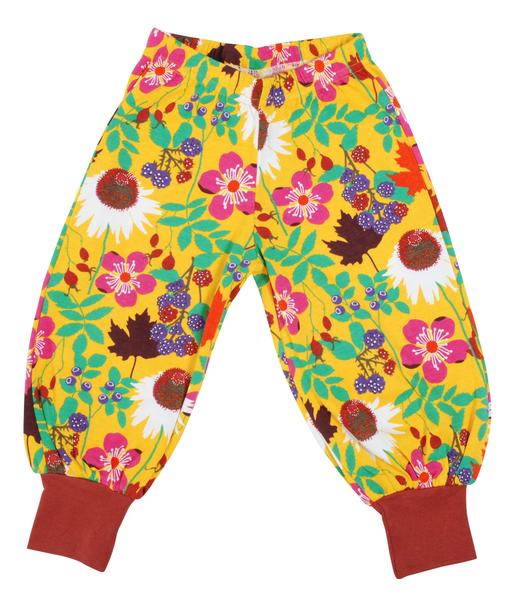 DUNS Sweden Baggy Pants Autumn Flowers - Yellow* – The Thrifty Stork