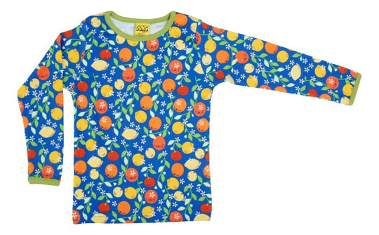 DUNS Sweden Long Sleeve Top Citrus - Blue