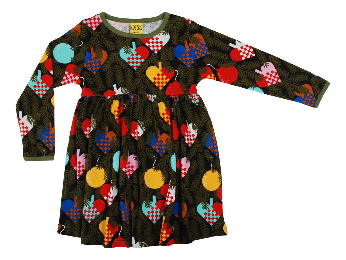 DUNS Sweden Gathered Dress Long Sleeve - Heart