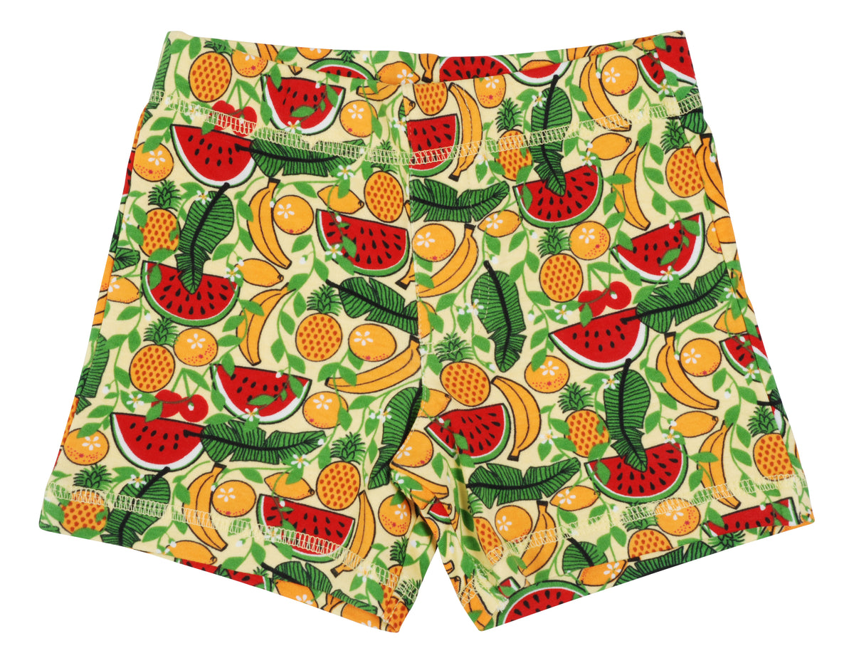 DUNS Sweden Shorts Pants Tropical in gentle organic cotton at The Thrifty Stork