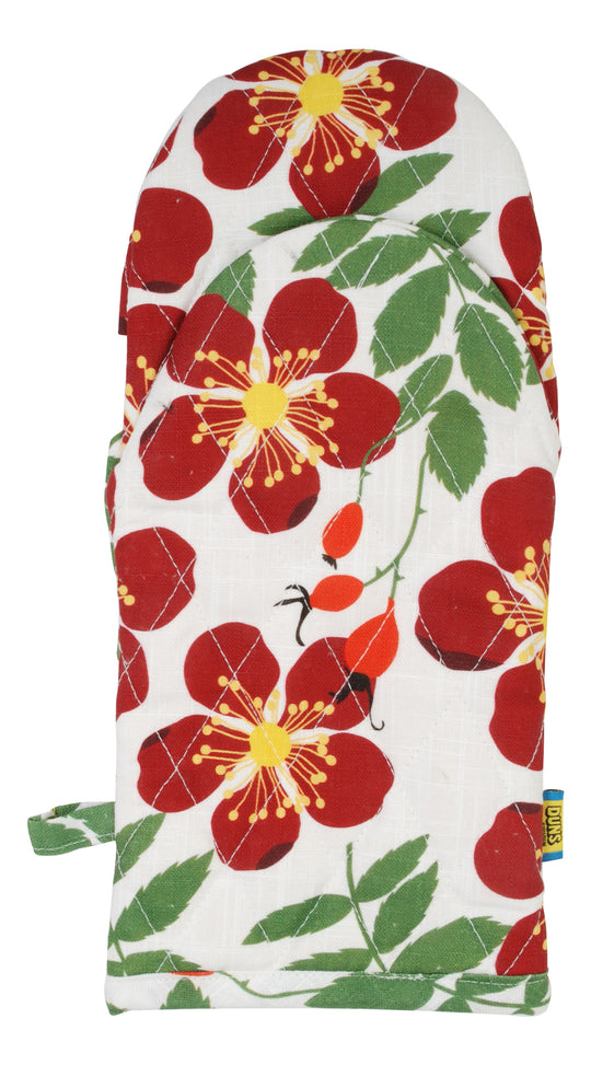 DUNS Sweden Kitchen Oven mitten - Rosehip Red
