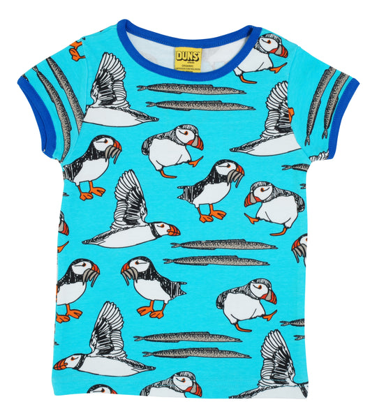 DUNS Sweden Short Sleeve Top Puffin - Blue Atoll