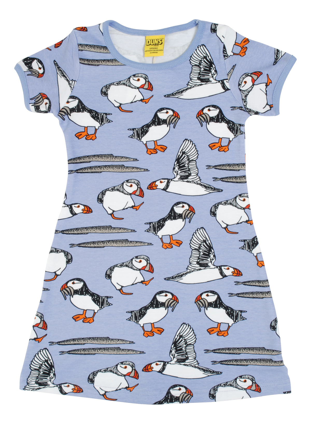 DUNS Sweden Dress Short Sleeve - Puffin Easter Egg