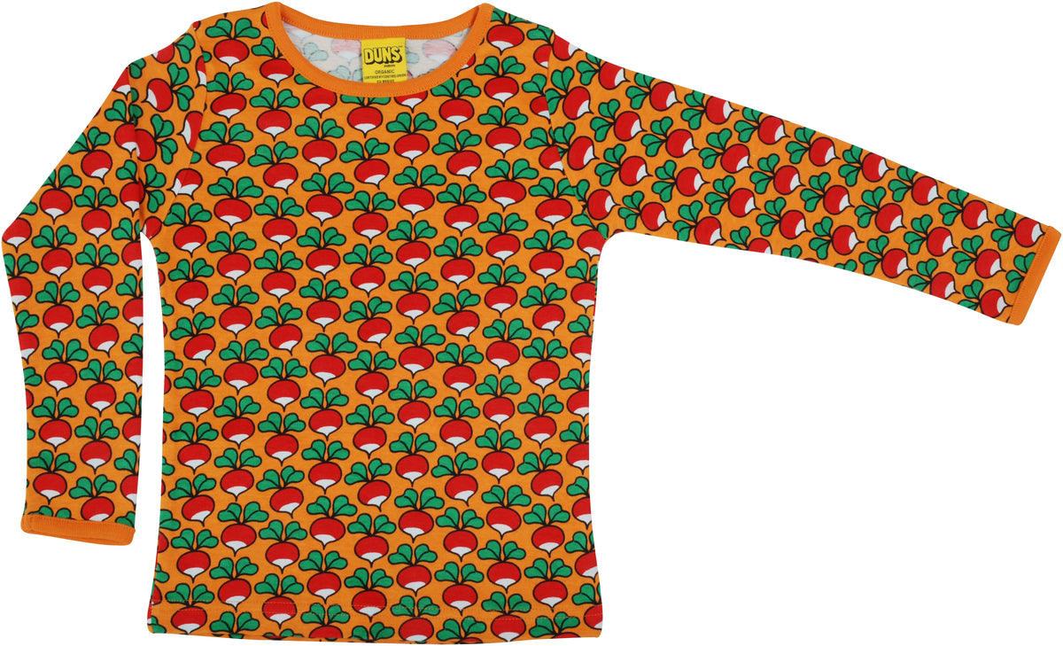 DUNS Sweden Top Long Sleeve - Radish Dark Cheddar