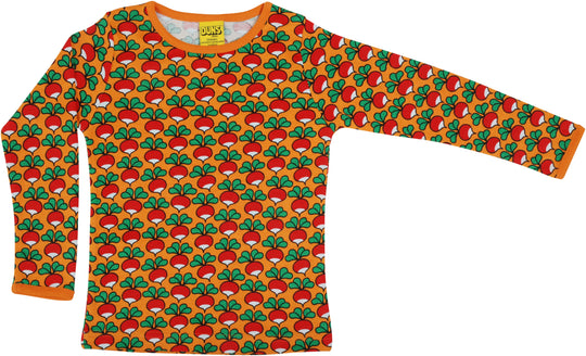 DUNS Sweden Top Long Sleeve - Radish Dark Cheddar