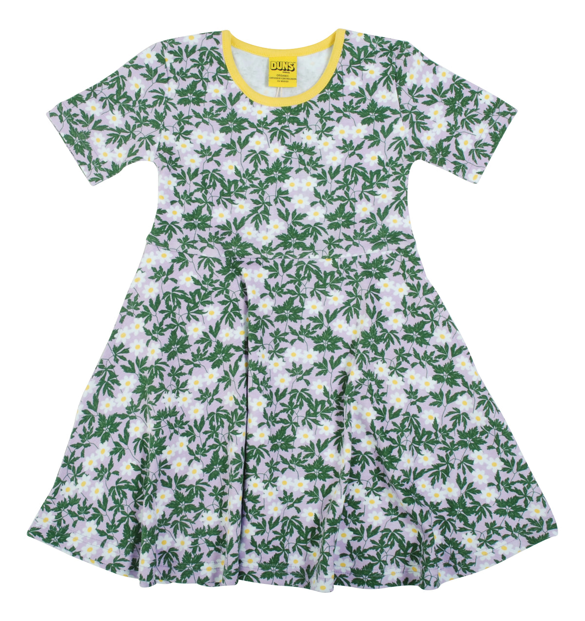 DUNS Sweden Skater Dress Short Sleeve - Wood Anemone Viola