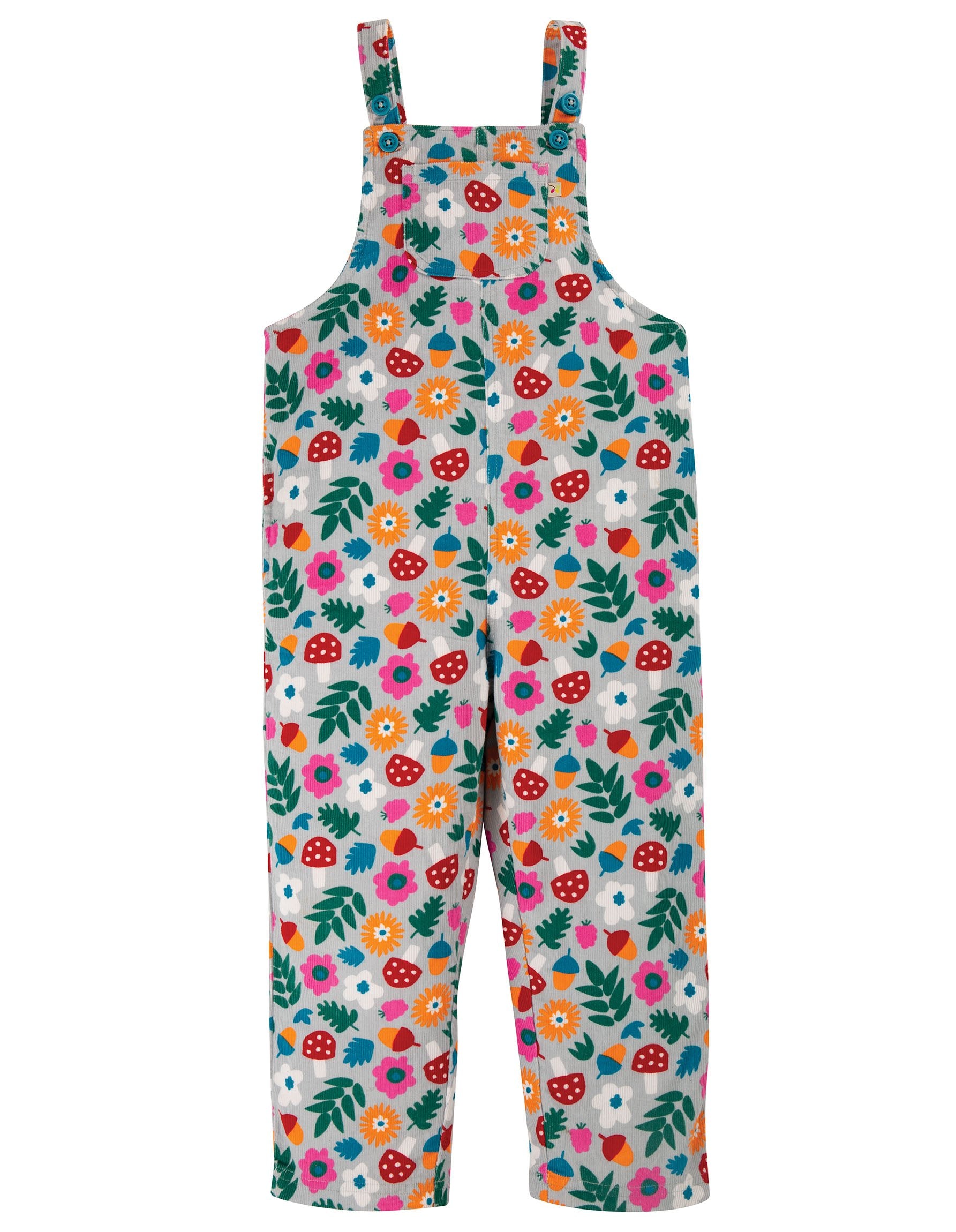 New Release Frugi Neptune Cord Dungaree Tin Roof Lost Words - The Thrifty Stork
