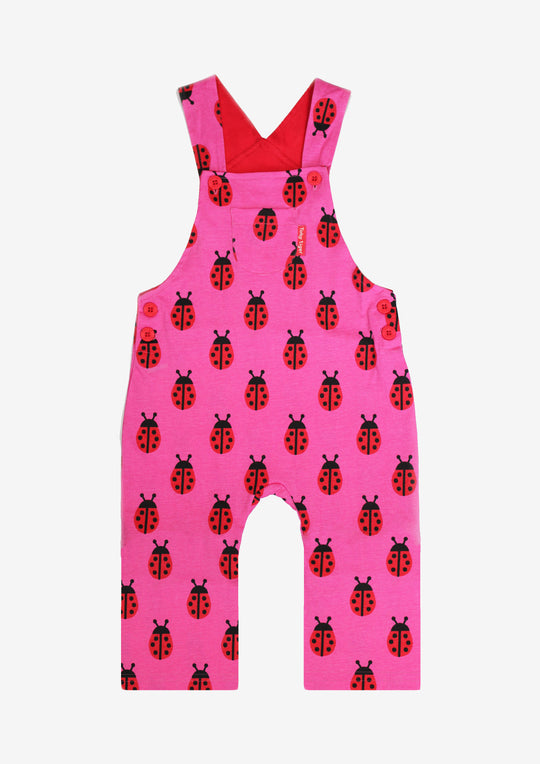 Toby Tiger Organic Dungarees - Ladybird
