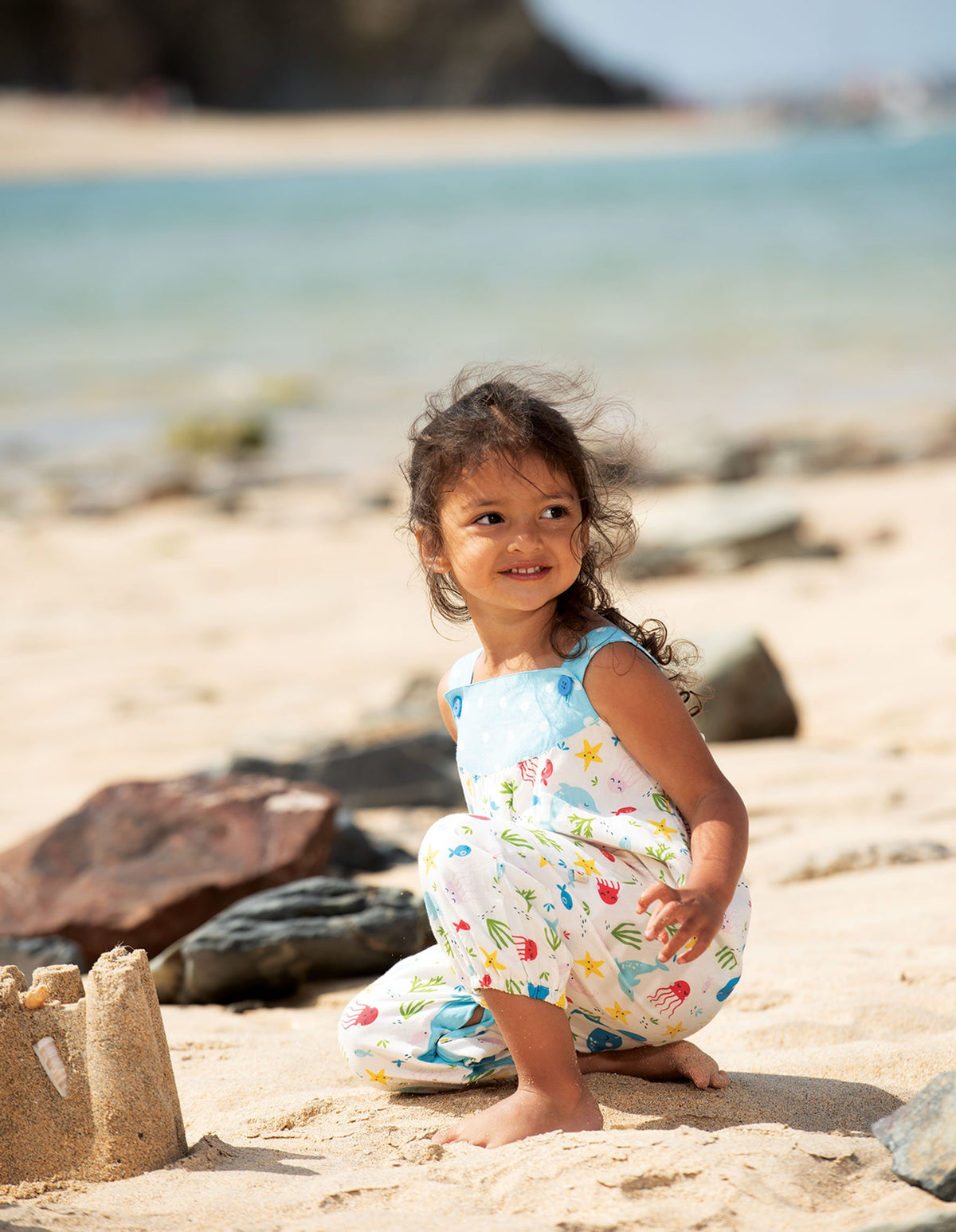 Frugi Springtime Dungaree Splashing About