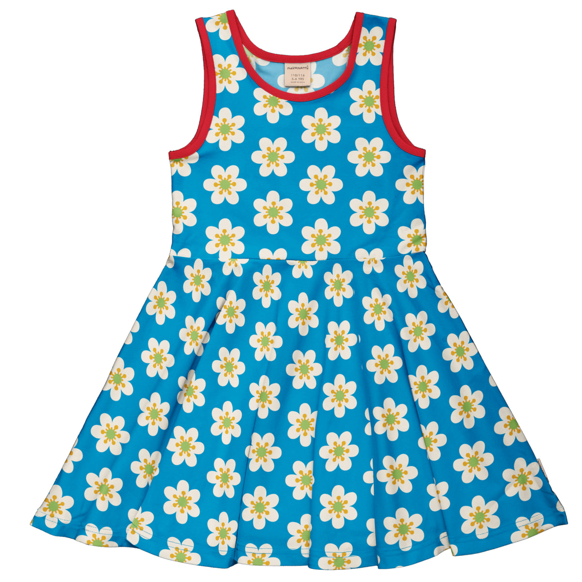 Maxomorra Dress Circle Sleeveless - Anemone
