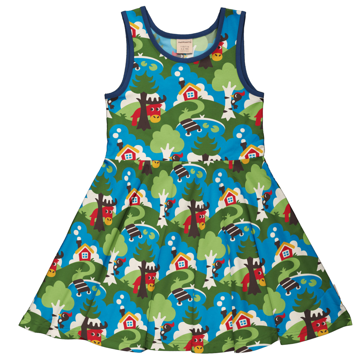 Maxomorra Dress Circle Sleeveless - Countryside